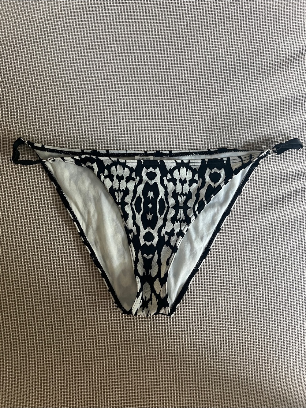 Black & White Patterned Women’s Bikini Bottom